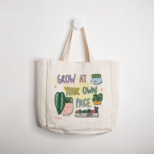 Grow at your own pace Tote Bag
