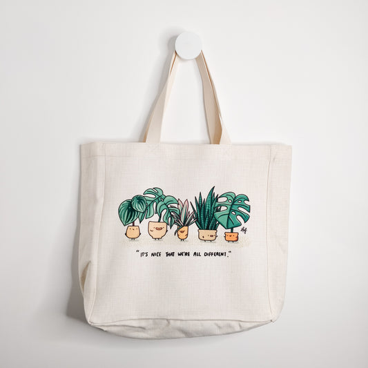 It's nice that we're all different Tote Bag