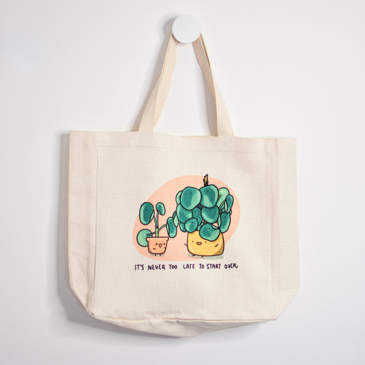 Never too late to start over Tote Bag