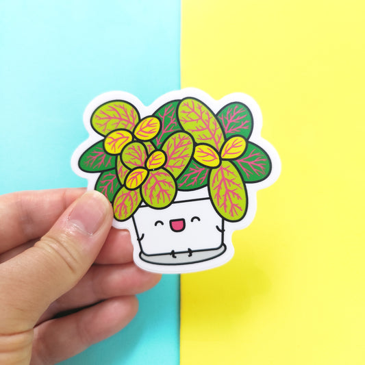 Fittonia Skeleton vinyl sticker