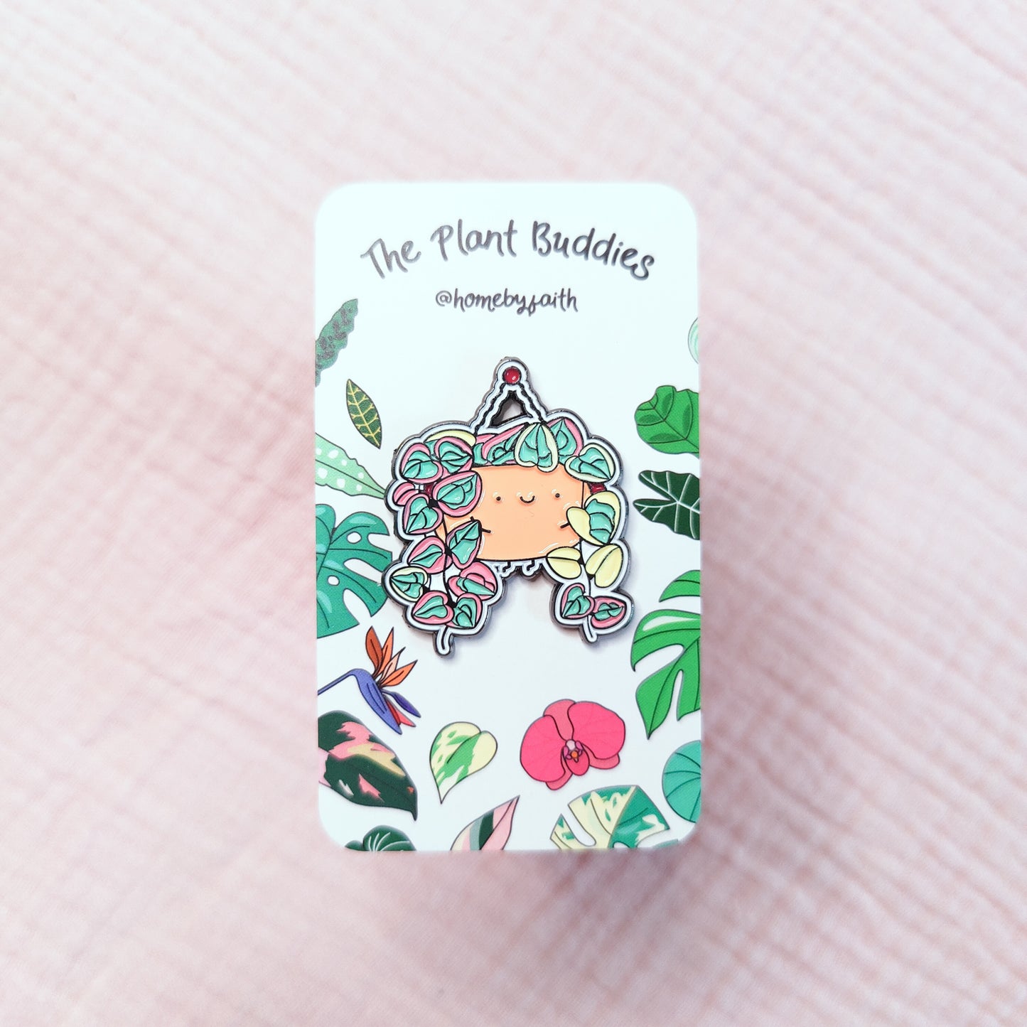 String of Hearts Soft Enamel Pin